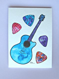 236x314 95 Best Guitar Zentangles Amp Pics Images Guitar Art - Guitar Brand Watercolor Paint