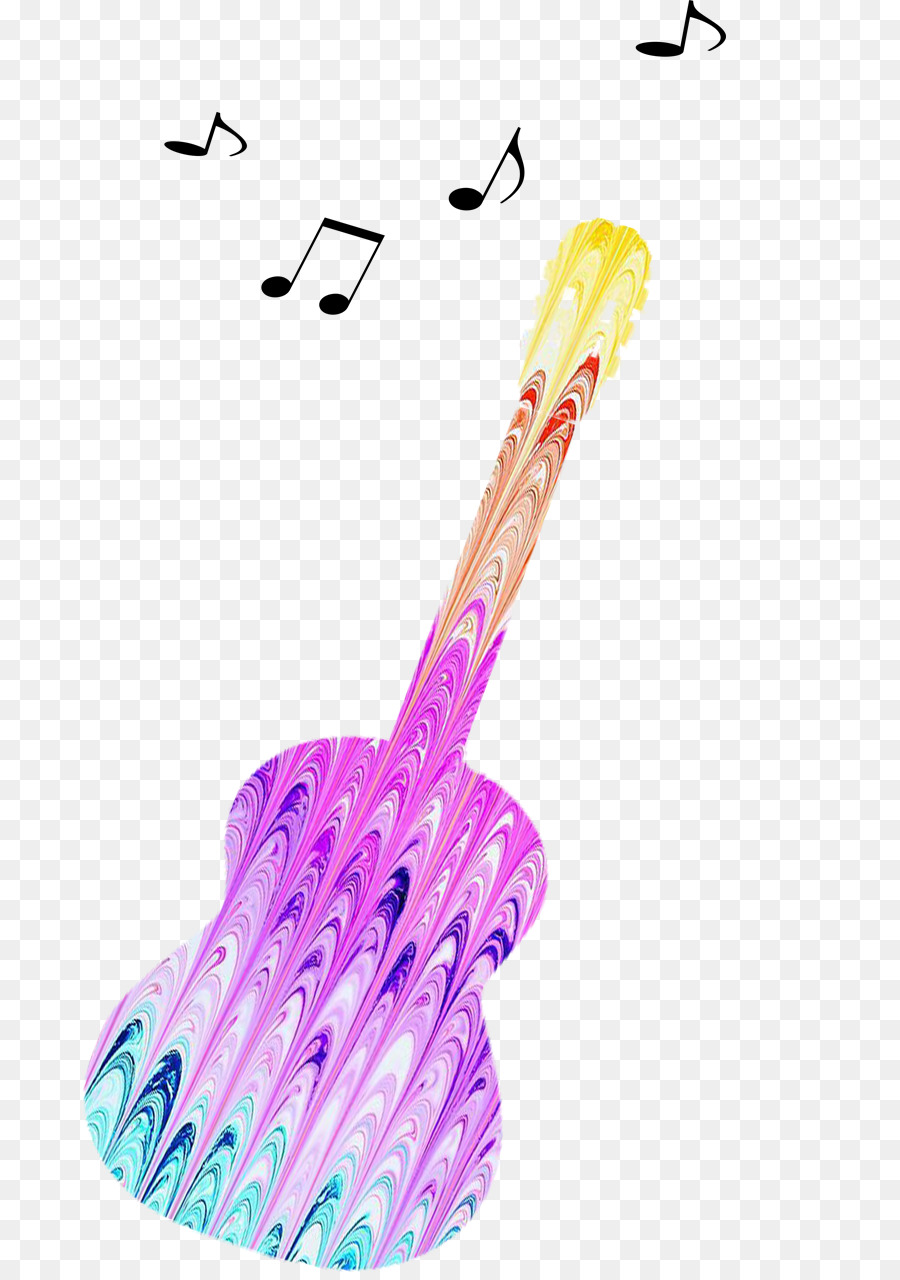 900x1280 Guitar Watercolor Painting Musical Note - Guitar Watercolor