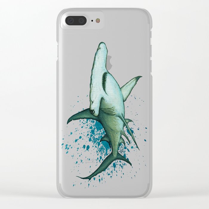 700x700 Great Hammerhead Shark By Amber Marine ~ Watercolor Painting - Hammerhead Shark Watercolor