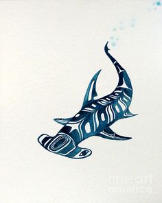 236x296 Hammerhead Shark Watercolor Print Shark Art By Artsprint On Etsy - Hammerhead Shark Watercolor