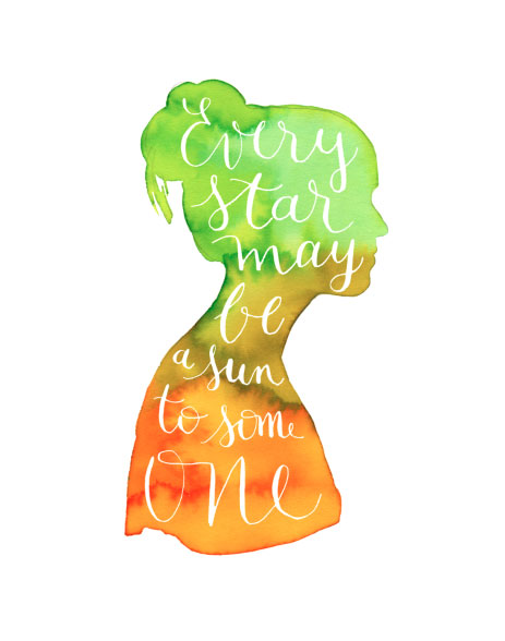 463x588 Hand Lettering Nathalie Ouederni - Hand Lettering Watercolor