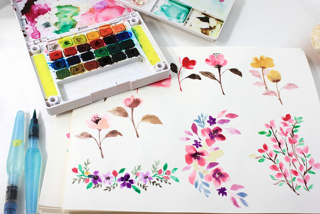 Hand Lettering Watercolor at PaintingValley.com | Explore collection of ...