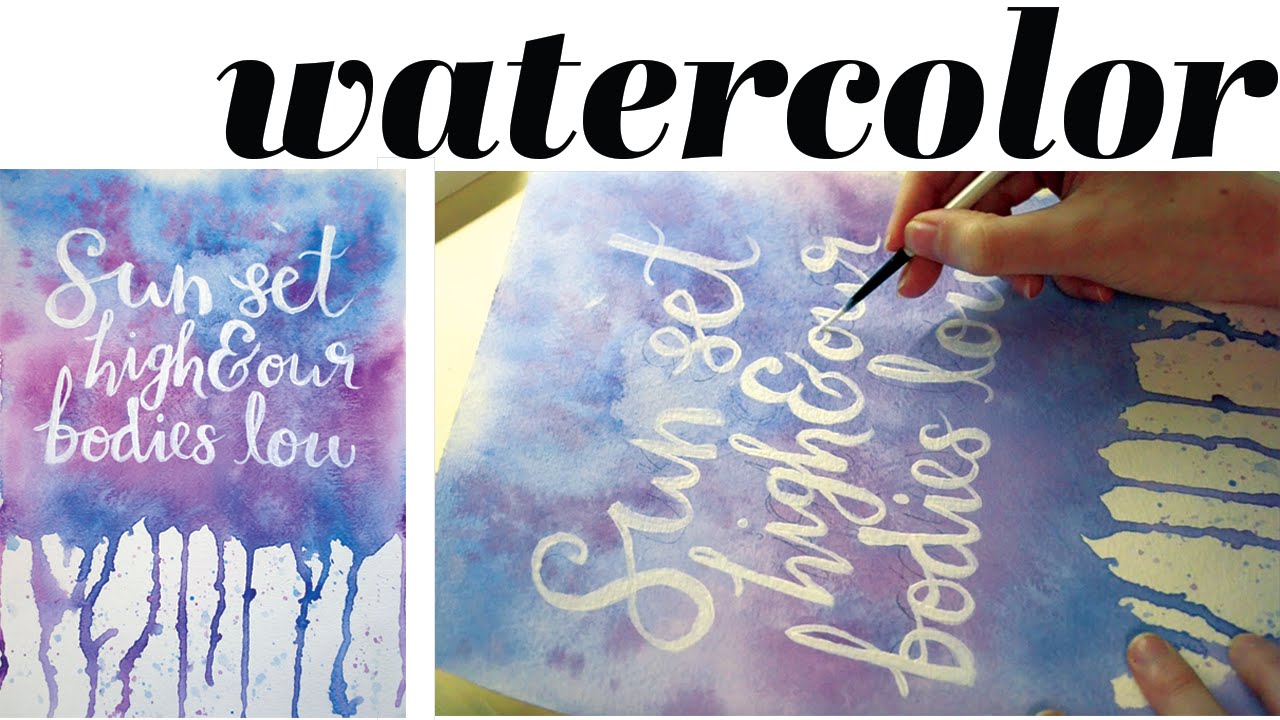 1280x720 Watercolor Handlettering - Hand Lettering Watercolor