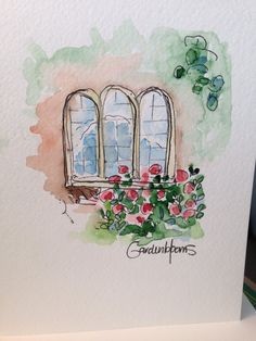 236x314 Watercolor Birthday Card Elegant Hand Painted Greeting Card - Hand Painted Watercolor Greeting Cards