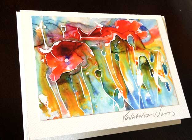 625x457 How To Make Greeting Cards With Your Art Art By Yevgenia Watts - Handmade Watercolor Cards