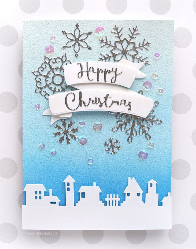 670x854 41 Creative Ways Christmas Cards Handmade Watercolor Winter Scenes - Handmade Watercolor Cards
