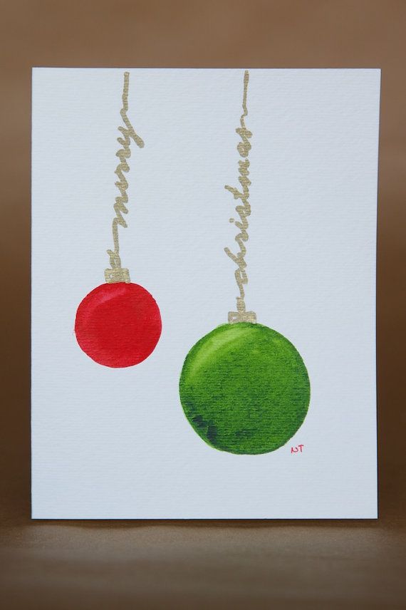 570x856 Christmas Cards Handmade Cards Simple And Classy. Watercolor - Handmade Watercolor Christmas Cards