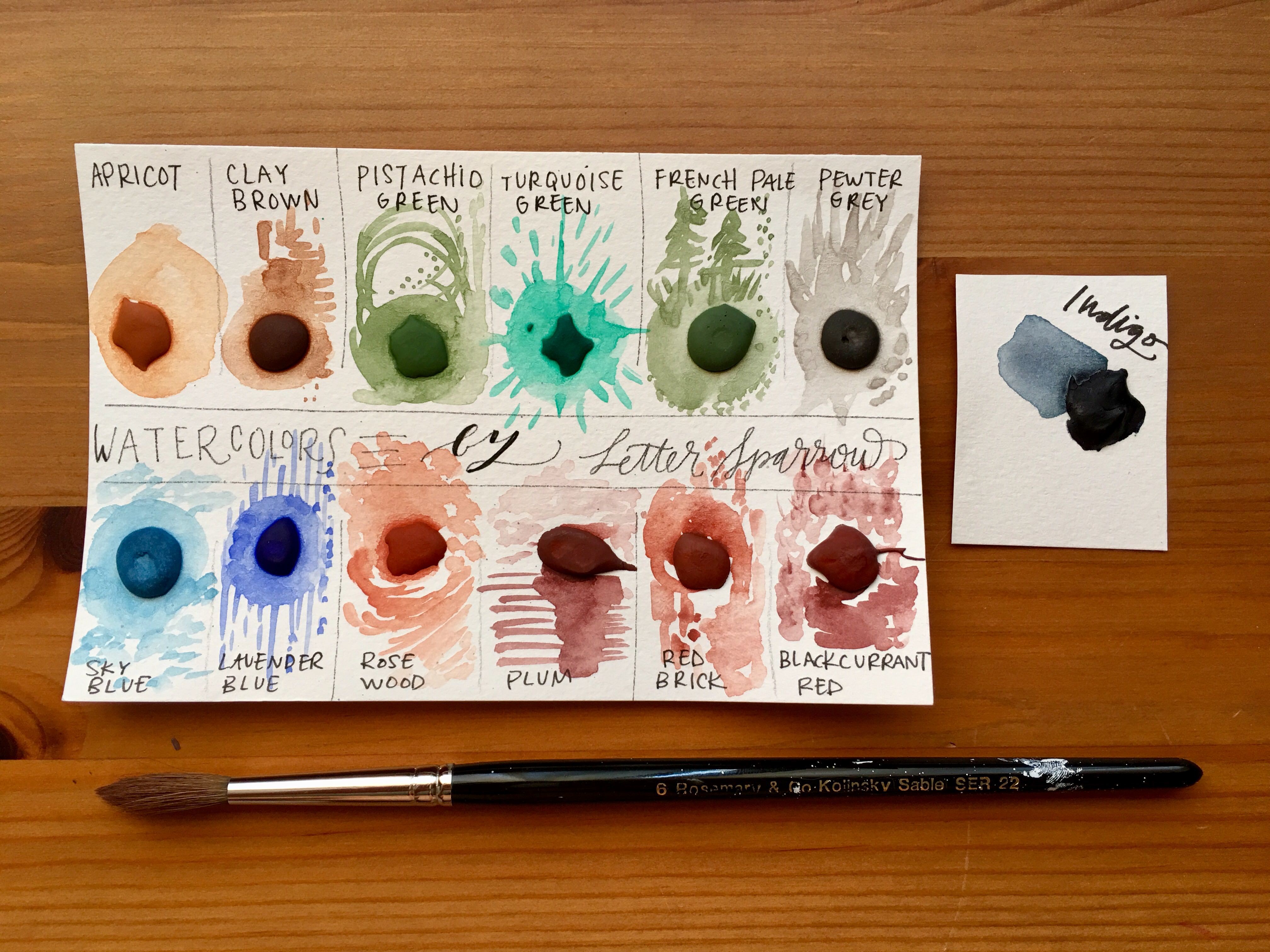 4032x3024 ~ Doodlewash Review Letter Sparrow Handmade Watercolors - Handmade Watercolor Paint