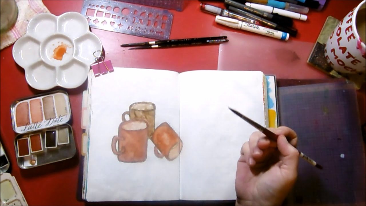 1280x720 Journal Process With Handmade Watercolor By Designsbyrachelbeth - Handmade Watercolor Paint