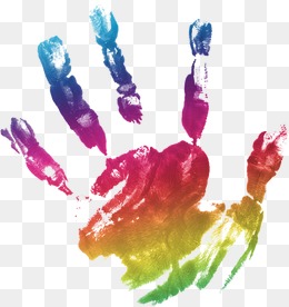 260x276 Handprint Clipart Watercolor Cute Borders, Vectors, Animated - Handprint Watercolor