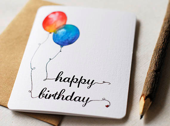 570x424 Il Xn Kxtd Good Watercolor Birthday Card - Happy Birthday Card Watercolor