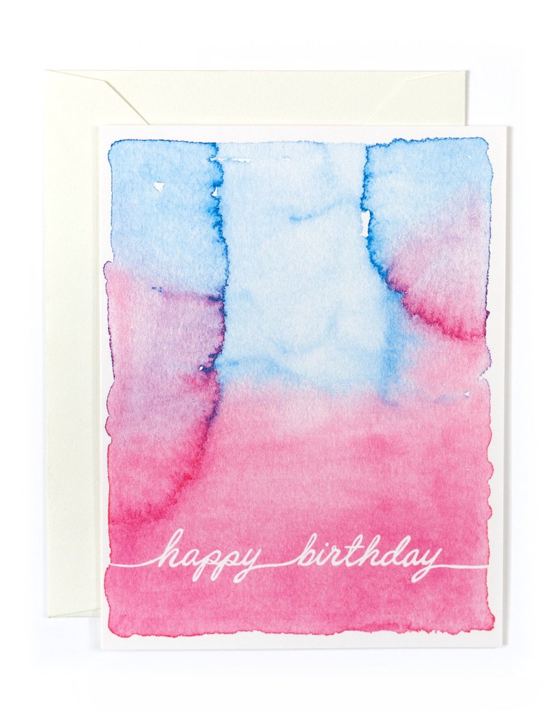 788x1024 Watercolor Happy Birthday Card Golden Fox - Happy Birthday Card Watercolor