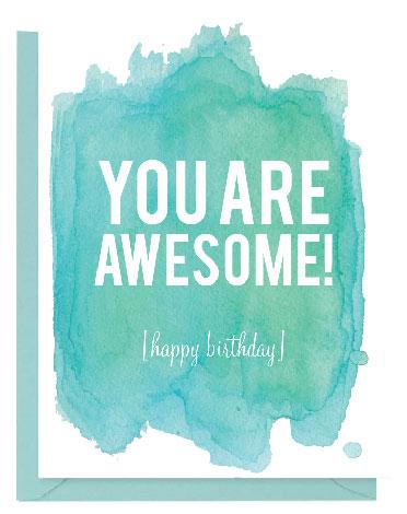 372x470 Watercolor Happy Birthday Card Set Paper On Pine - Happy Birthday Watercolor