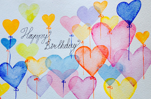 600x396 Watercolor Happy Birthday On Behance - Happy Birthday Watercolor