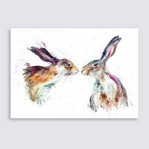 300x300 Highly Collectable A4 Giclee Art Print Watercolour Hare , Hares - Hare Watercolor