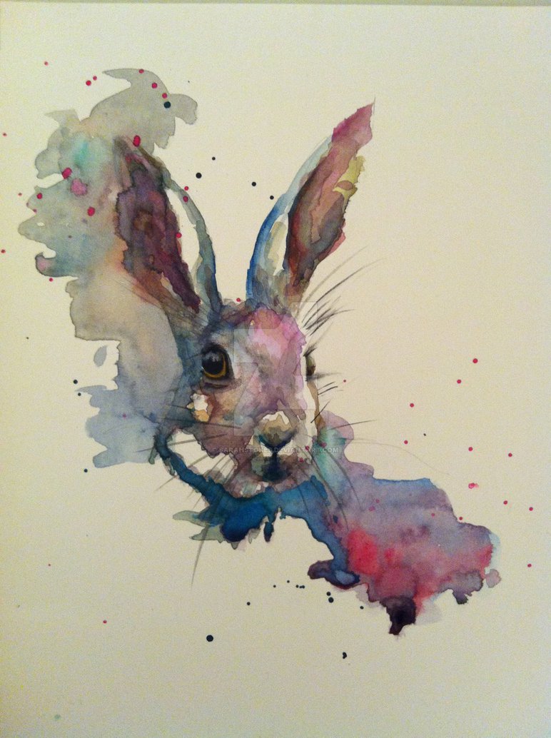 772x1034 Image Hare In Watercolour By Sarahstokes - Hare Watercolor