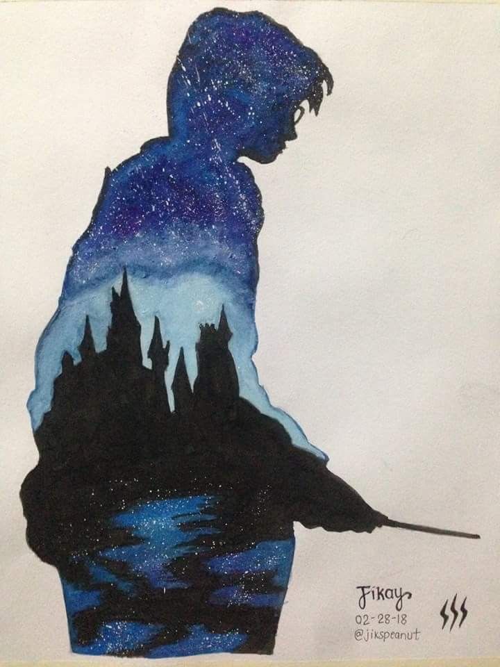 720x960 My Artwork - Harry Potter Watercolor