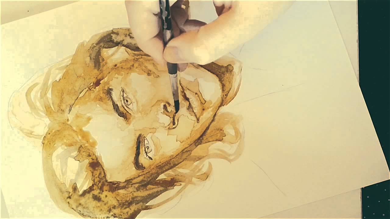 1280x720 Styles Of Watercolor Painting Coffee Painting Harry Styles - Harry Styles Watercolor
