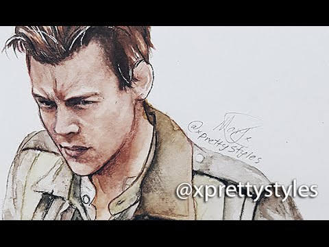 480x360 Watercolor Drawing Harry Styles - Harry Styles Watercolor