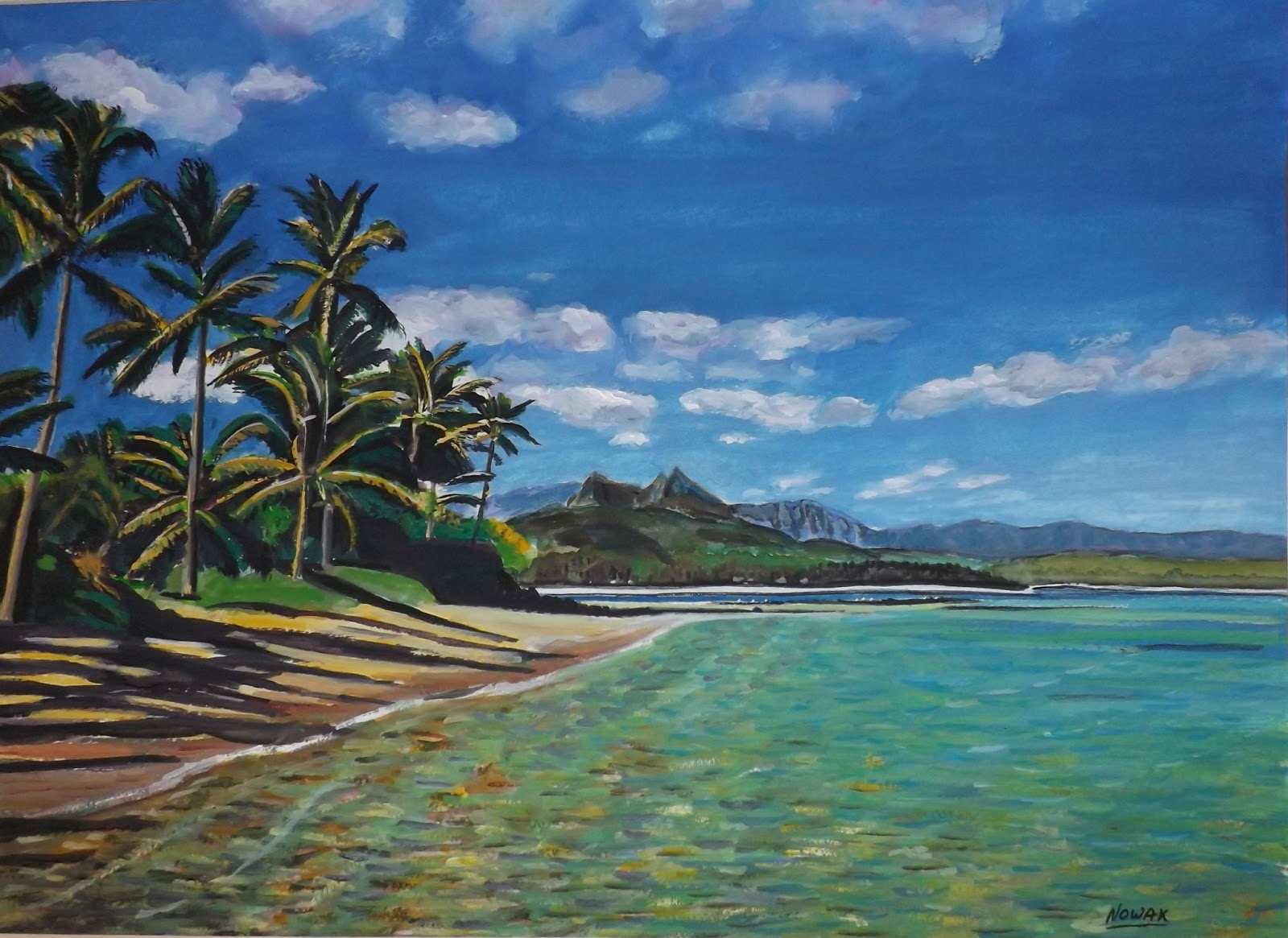 1600x1165 Hawaii Painting Elegant Richard Nowak Fine Art Thinking Of Hawaii - Hawaii Watercolor