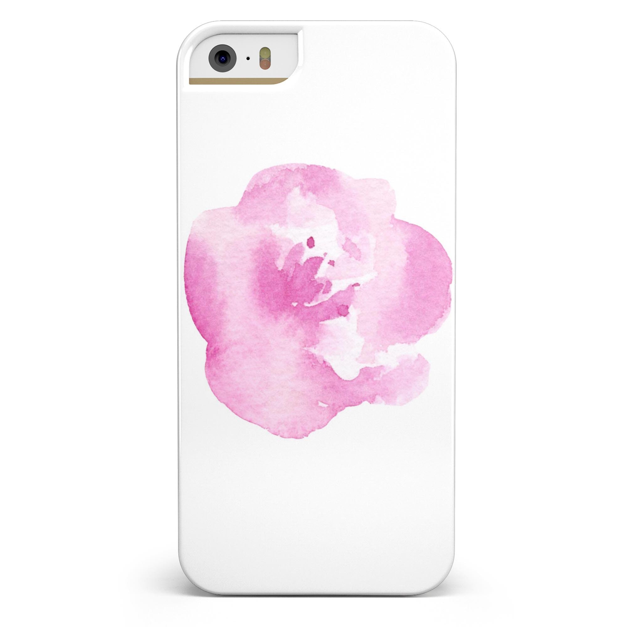 2000x2000 Pink Watercolor Hawaiian Flower Iphone 55s Or Se Ink Fuzed Case - Hawaiian Flower Watercolor