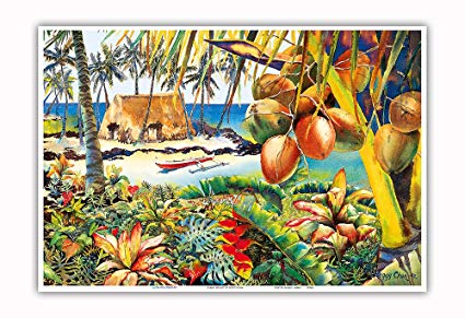 425x291 Pacifica Island Art Island Bounty - Hawaiian Watercolor Prints
