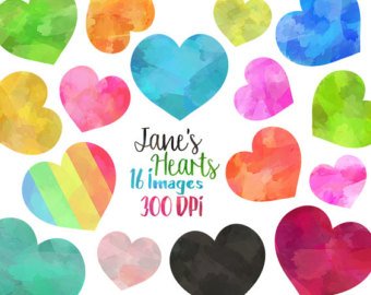340x270 Watercolor Heart Etsy - Heart Watercolor
