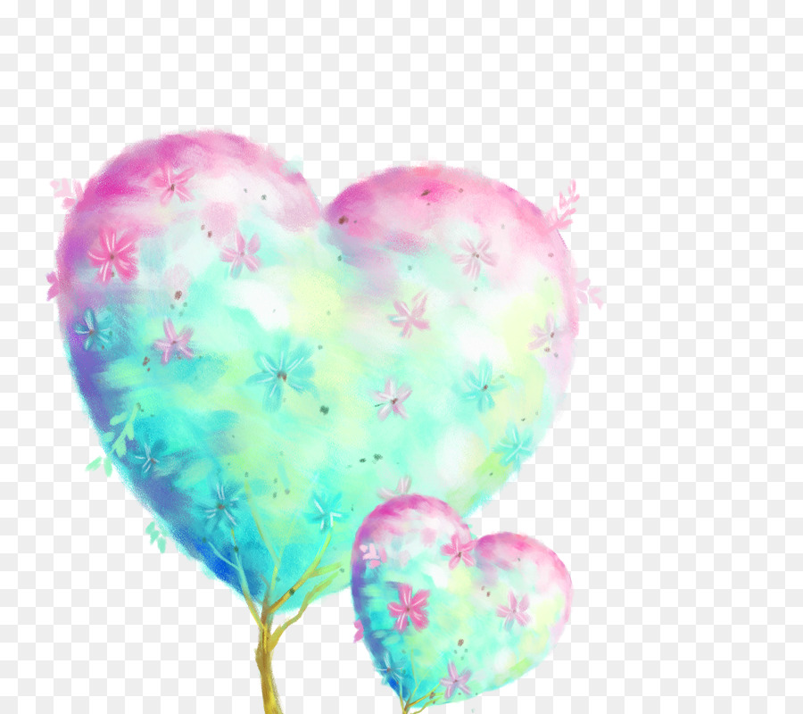 900x800 Watercolor Painting - Heart Watercolor