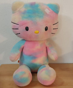 250x300 Hello Kitty Tie Dye Pastel Rainbow Watercolor Build A Bear Plush - Hello Kitty Watercolor