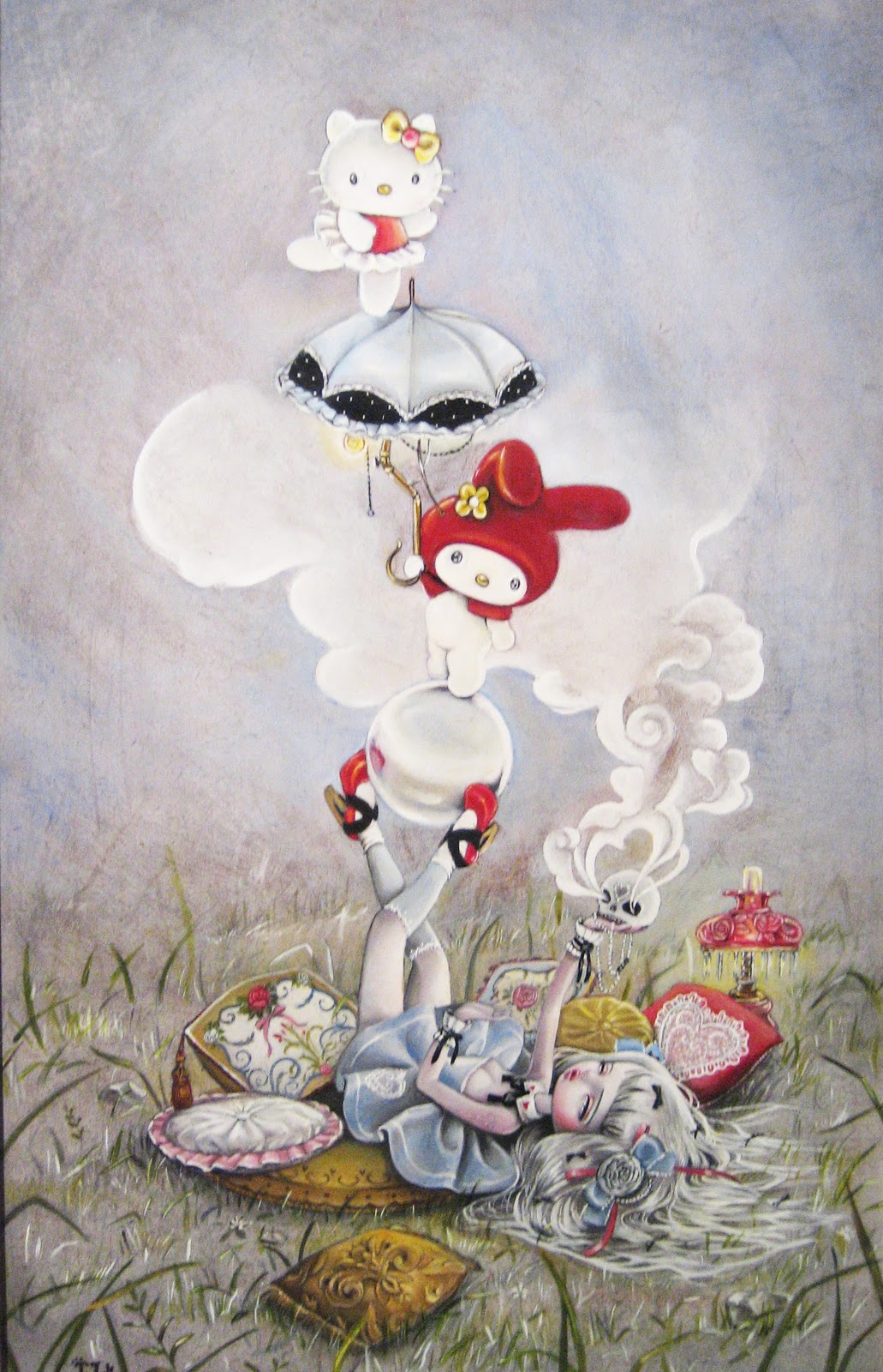 1031x1600 Kawaii Shizzy Hello Kitty Art - Hello Kitty Watercolor