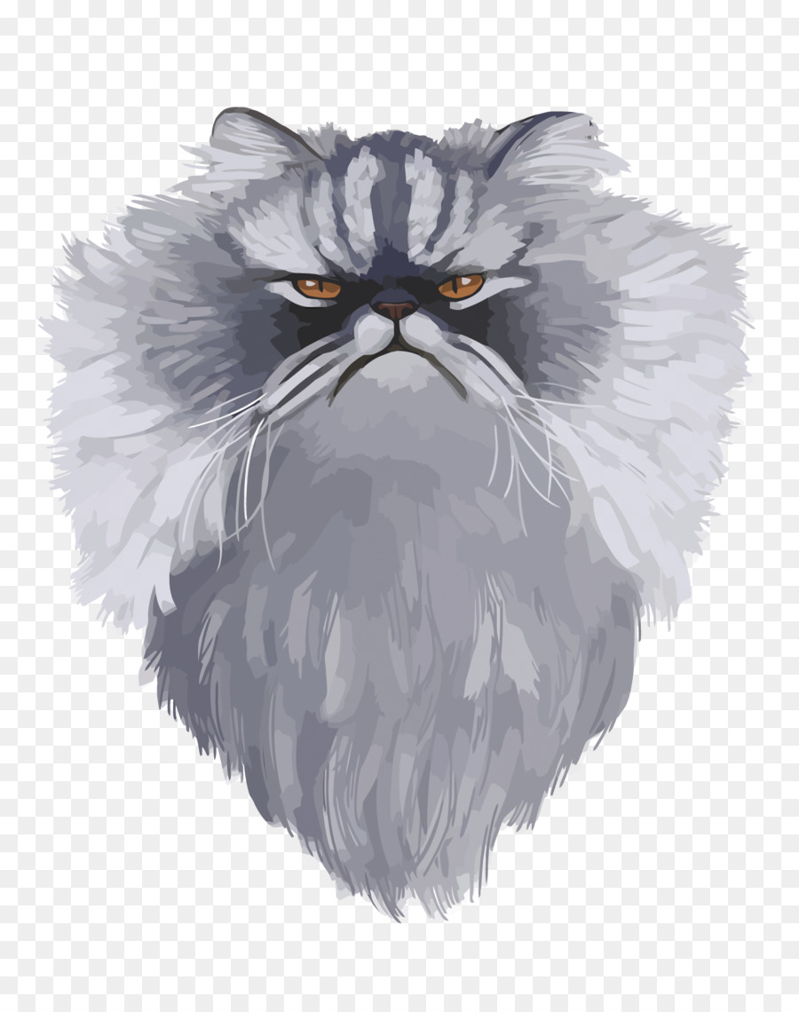 900x1140 Persian Cat Kitten Hello Kitty Whiskers Caricature - Hello Kitty Watercolor