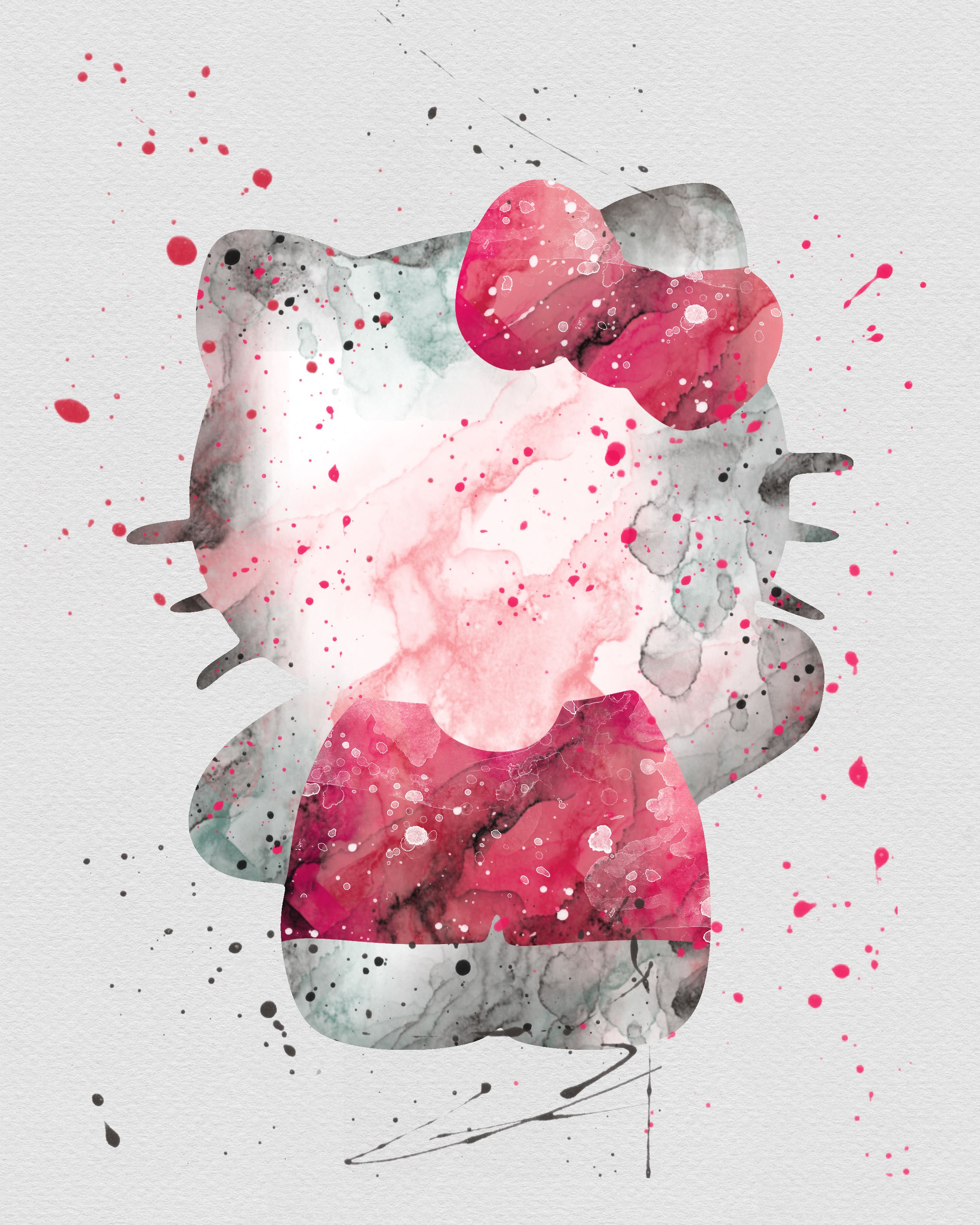 2400x3000 Hello Kitty Watercolor Download Hello Ketty Hello - Hello Kitty Watercolor