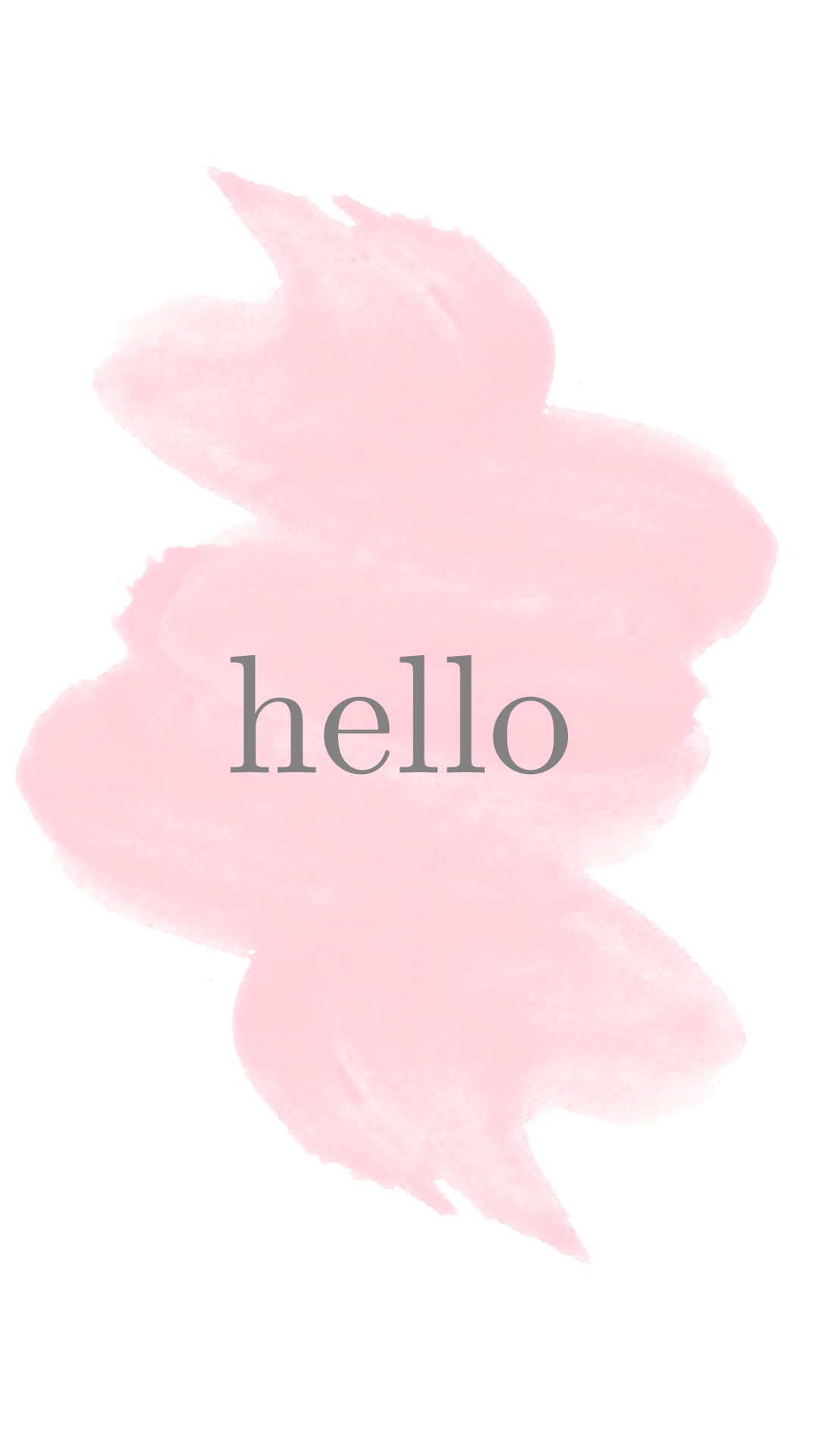 1080x1920 Iphone 6 Wallpaper Hello Watercolor.jpg Pixels - Hello Watercolor