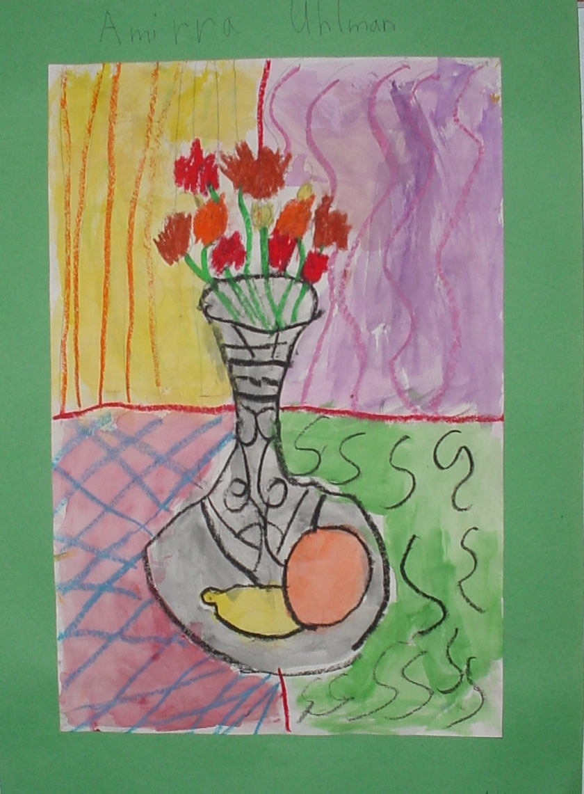 840x1141 1st Grade - Henri Matisse Watercolor