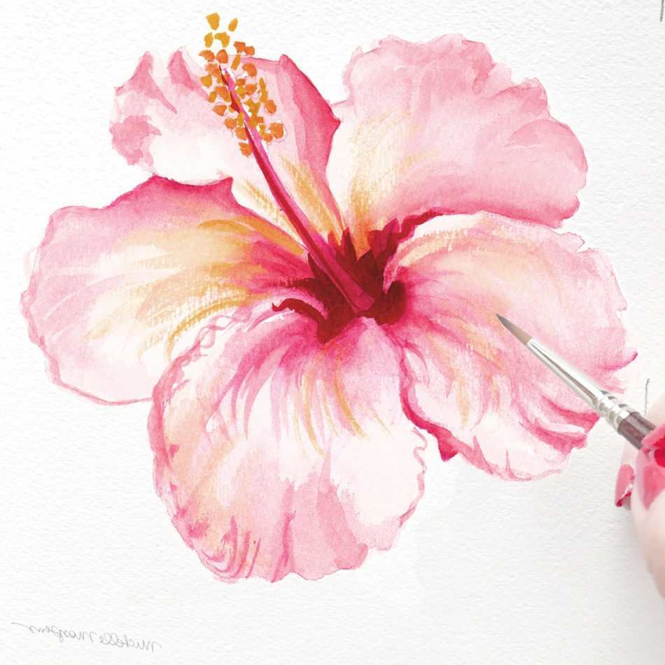 950x950 Hibiscus Watercolor Paintings Custom Listing For Caroline B - Hibiscus Watercolor