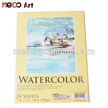 350x350 High Quality Artist Painting Watercolor Paper Pad - High Quality Watercolor Paper