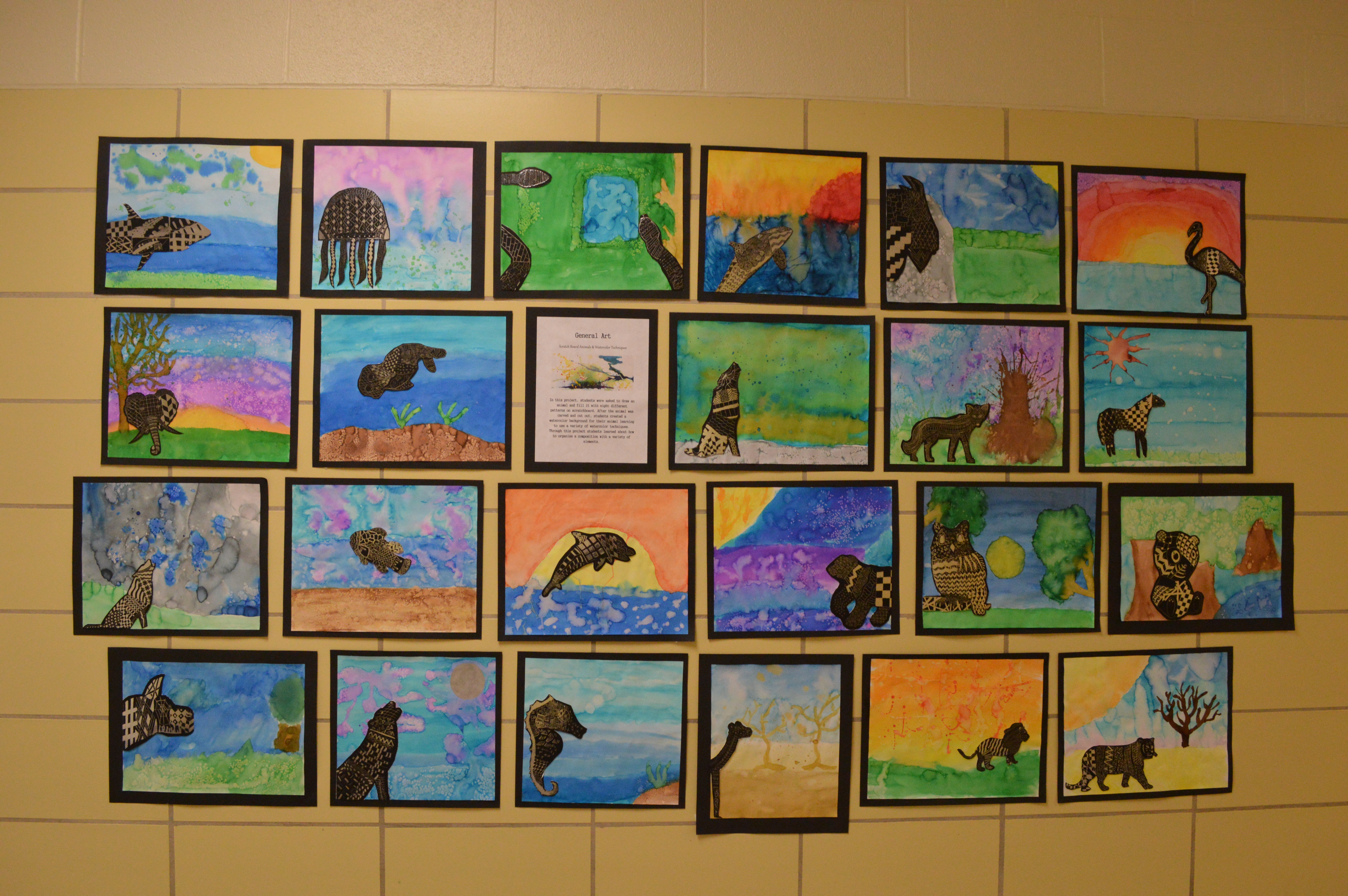 6016x4000 General Art Scratchboard Amp Watercolor High School Art Lesson Seelio - High School Watercolor