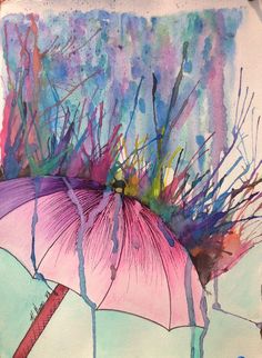 236x322 Watercolor Ink. High School Painting - High School Watercolor