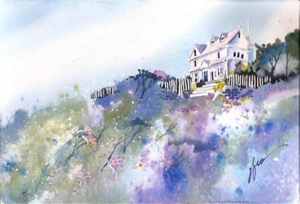 600x409 Video Download Watercolor For Beginners (Episode 07) Lavender - Hill Watercolor