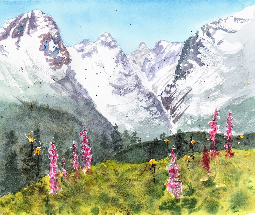 1000x846 Watercolor Paintings Tami Hill - Hill Watercolor