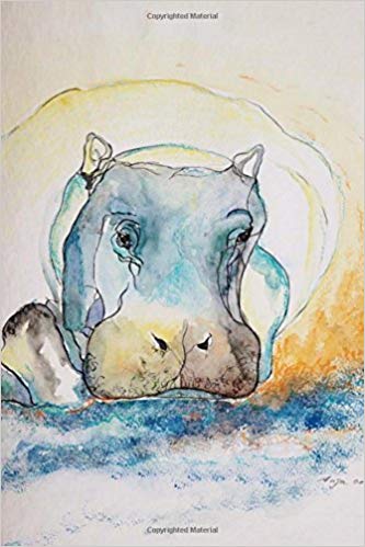 333x499 Sweet Hippo Watercolor Art Journal 150 - Hippo Watercolor