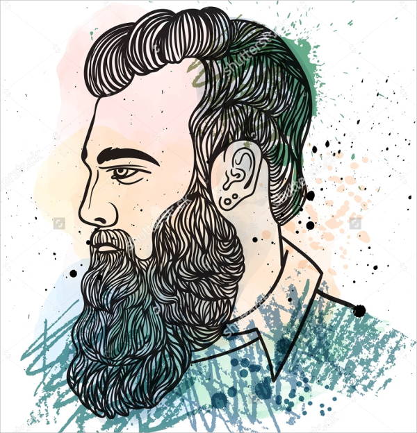 600x624 Hipster Drawings, Art Ideas Free Amp Premium Templates - Hipster Watercolor