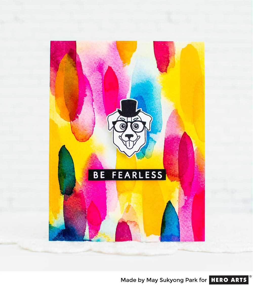 1000x1140 Video Watercolor Hipster Card With Bold Brushstrokes - Hipster Watercolor