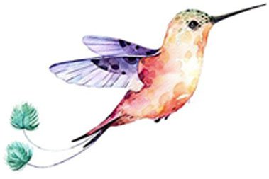 379x253 Pretty Watercolor Hipster Spring Paint Art Vinyl Decal - Hipster Watercolor