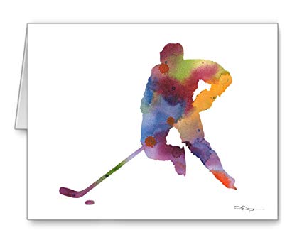 Hockey Watercolor