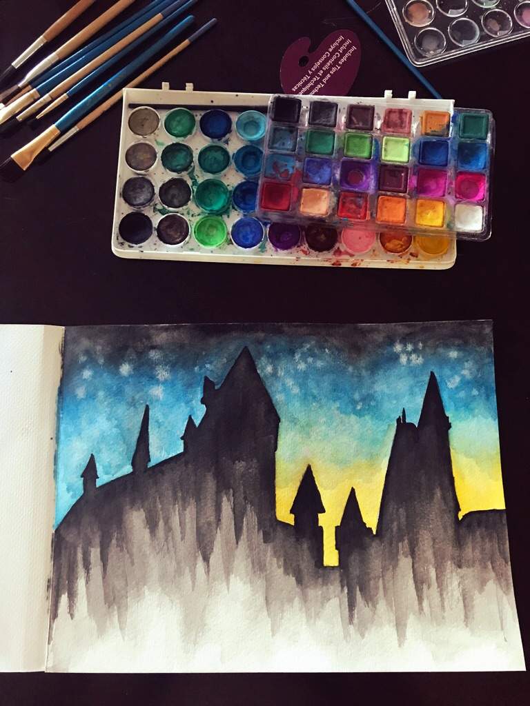 768x1024 Hogwarts Watercolor I Did Recently Harry Potter Amino - Hogwarts Watercolor