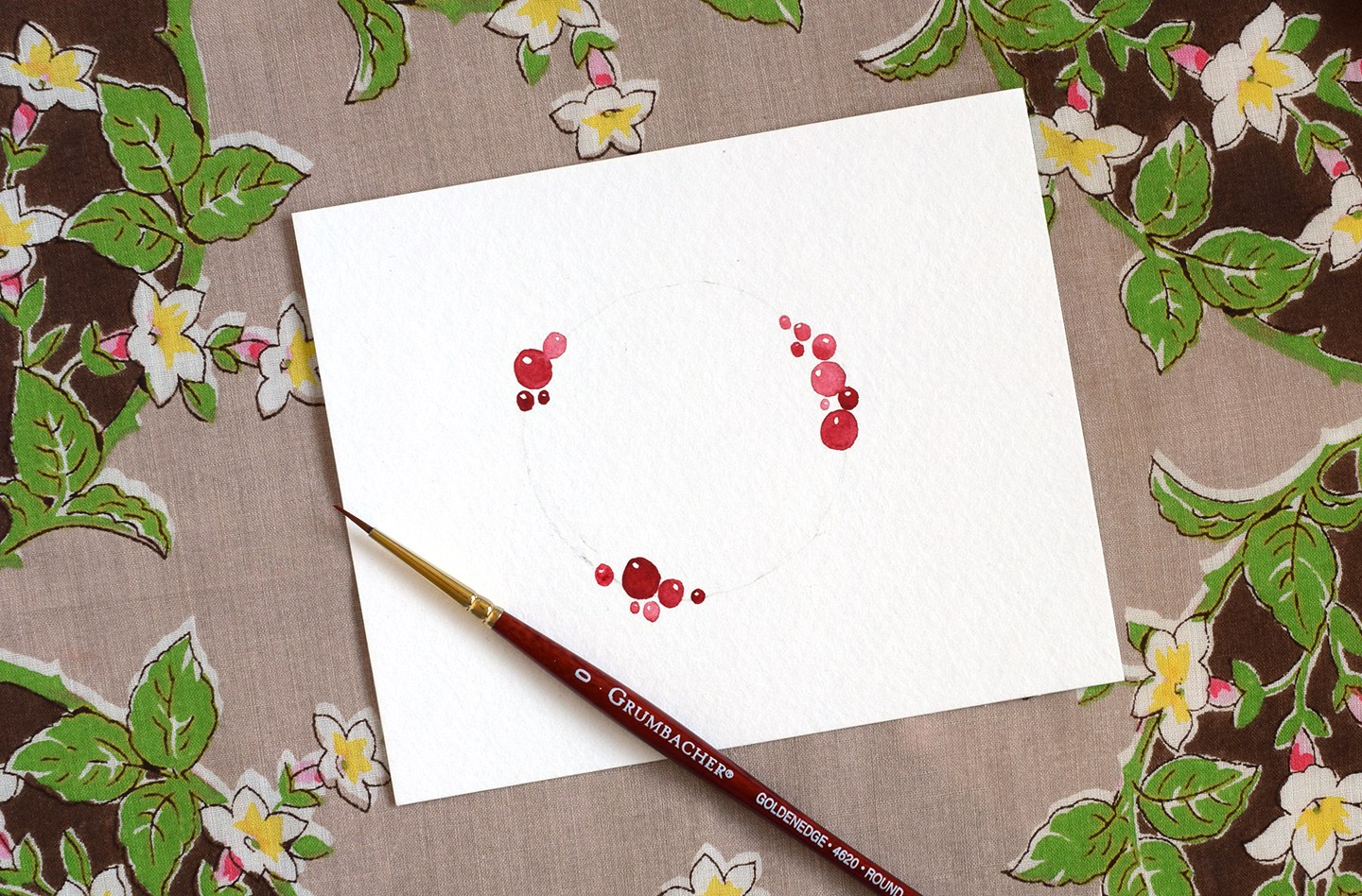 1440x948 Watercolor Holiday Wreath Tutorial + Free Printable The - Holiday Watercolor