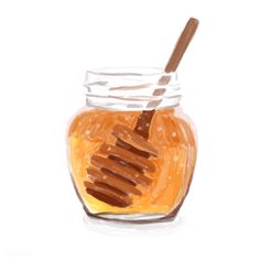 236x236 Watercolor Honey Set On Behance - Honey Watercolor