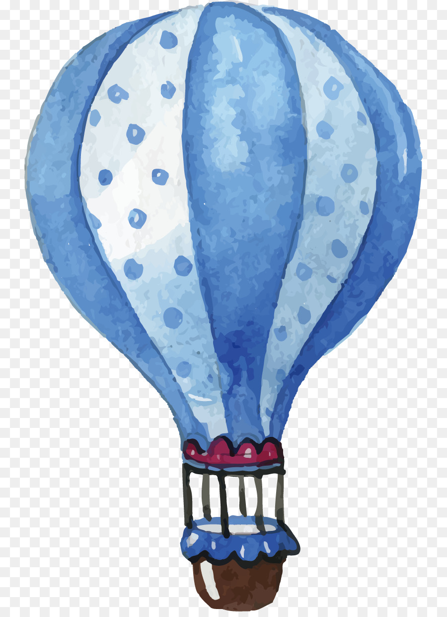 900x1240 Watercolor Painting Toy Clip Art - Hot Air Balloon Watercolor