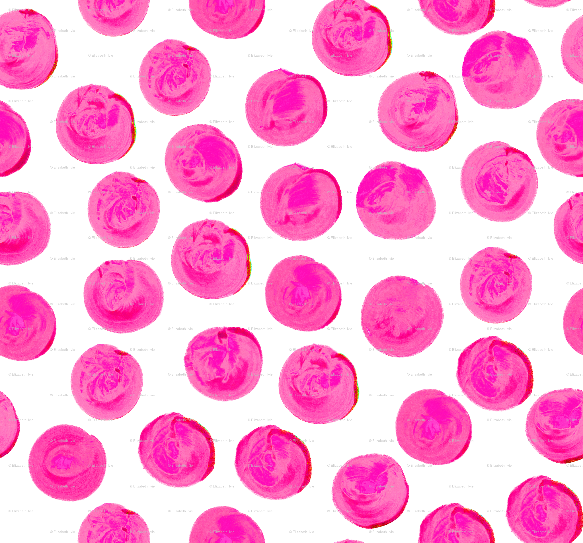 2048x1907 Hot Pink Watercolor Dots Wallpaper - Hot Pink Watercolor